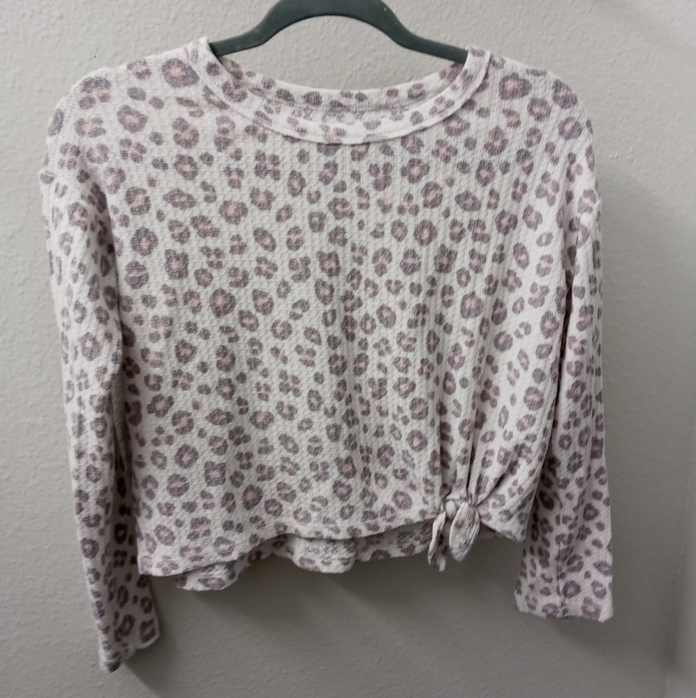 Leopard Print Long Sleeve Top SO Large
